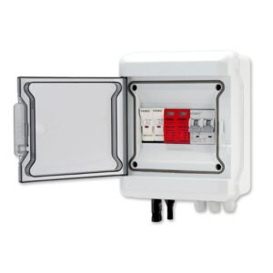 AT 600V 1-In-1-Out PV Combiner Box with Surge Protection IP65 Outdoor Use